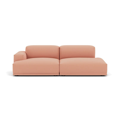 Muuto Connect Sofa 2 seater in pink fabric configuration 2. Available made to order from someday designs. #colour_steelcut-trio-515