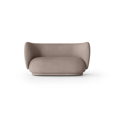 ferm LIVING Rico 2 Seater sofa, made to order from someday designs. #colour_grey-soft