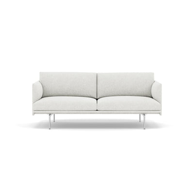 Muuto Outline Studio Sofa 170 in hallingdal 110 and polished aluminium legs. Made to order from someday designs. #colour_hallingdal-110