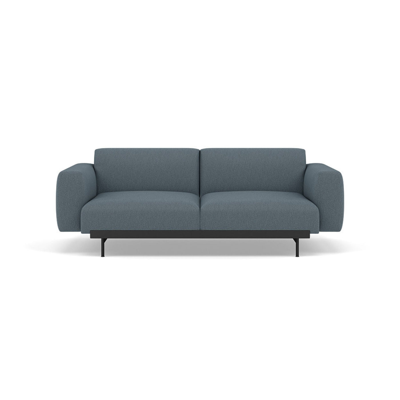 Muuto In Situ Modular 2 Seater Sofa, configuration 1 in clay 1 fabric. Made to order from someday designs #colour_clay-1-blue
