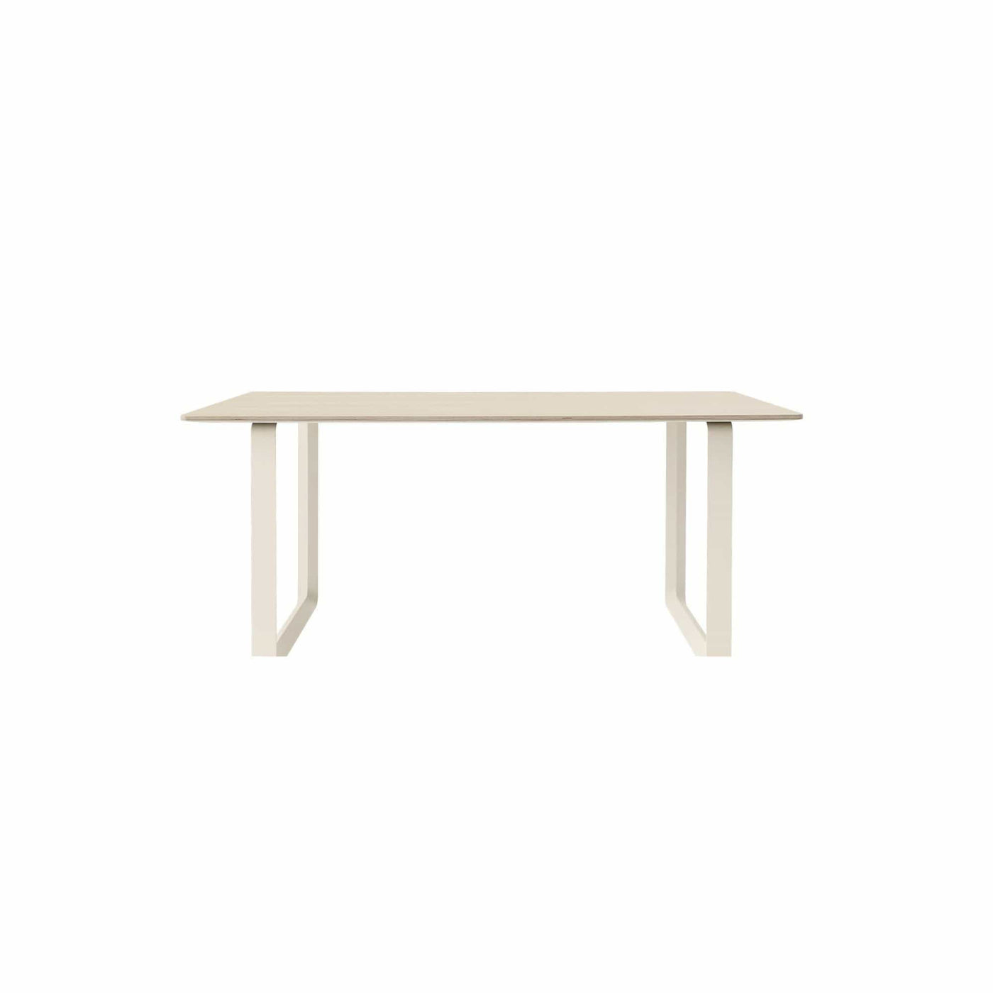 Muuto 70/70 Oak/Sand table close up. Shop now at someday designs #colour_oak-veneer-sand