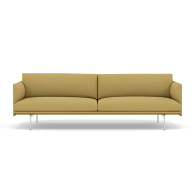 Muuto Outline Studio Sofa 220 in hallingdal 407 and polished aluminium legs. Made to order from someday designs. #colour_hallingdal-407