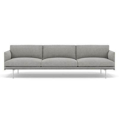 Muuto Outline 3.5 seater sofa in light grey fabric. Made to order from someday designs. #colour_fiord-151
