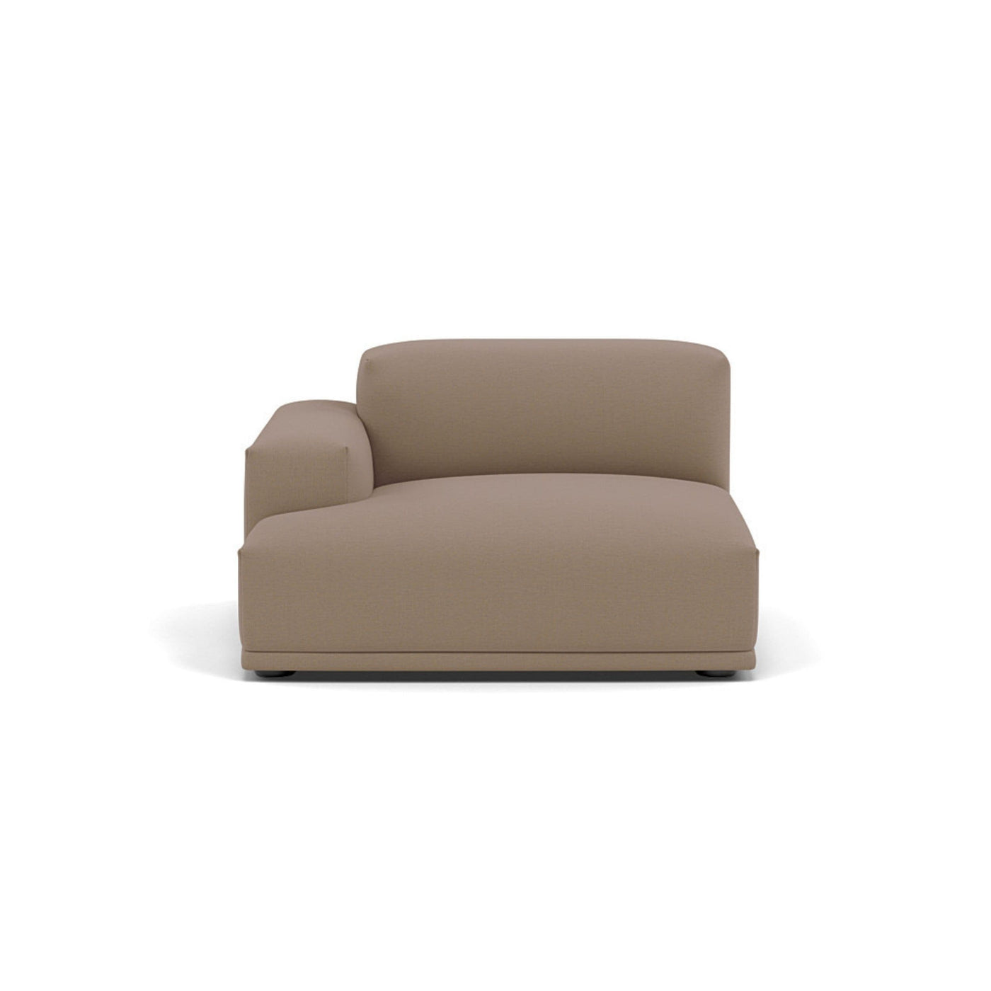 Muuto Connect Modular Sofa System, module a, left armrest. Available from someday designs. #colour_steelcut-trio-426