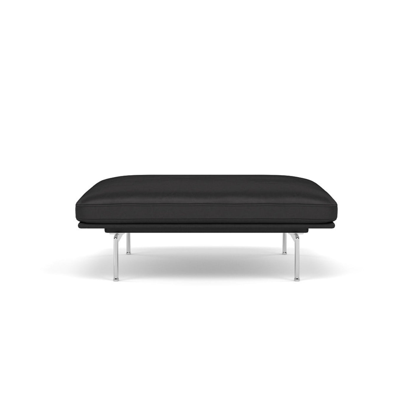 Muuto Outline Pouf, made to order at someday designs. #colour_black-refine-leather