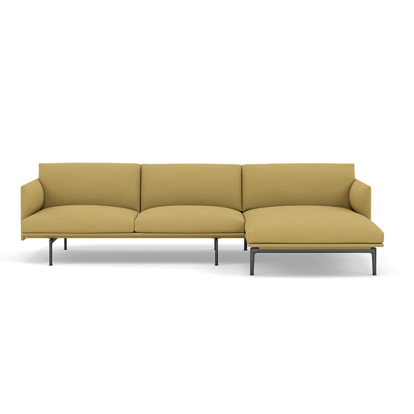 Muuto Outline Chaise Longue sofa in hallingdal 407. Made to order from someday designs. #colour_hallingdal-407