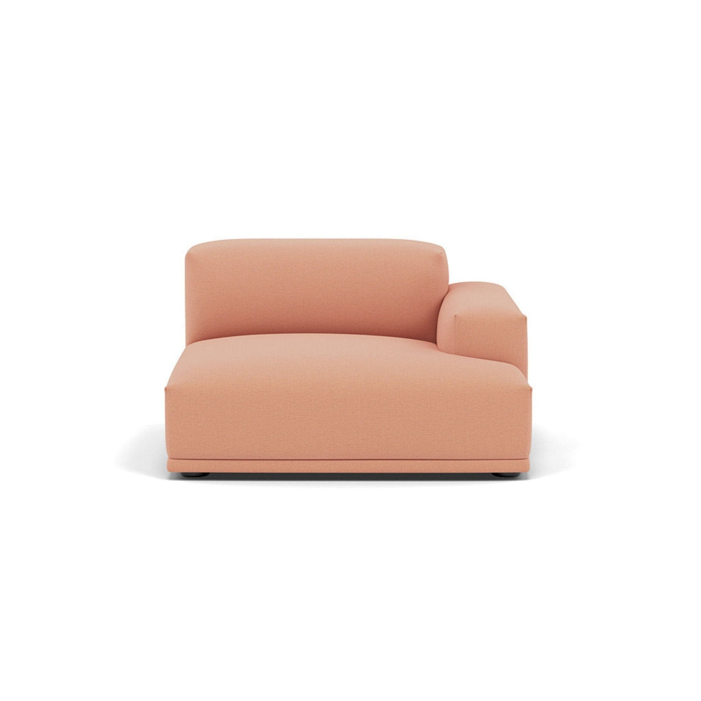 Muuto Connect Modular Sofa System, module b, right armrest, steelcut trio 515 pink fabric. Available from someday designs. #colour_steelcut-trio-515