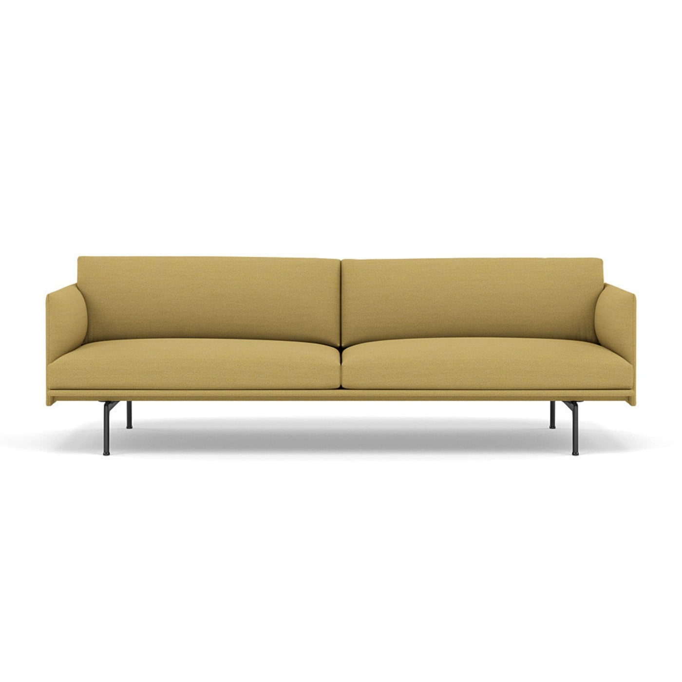 Muuto Outline  Studio Sofa 220 in hallingdal 407 and black legs. Made to order from someday designs. #colour_hallingdal-407