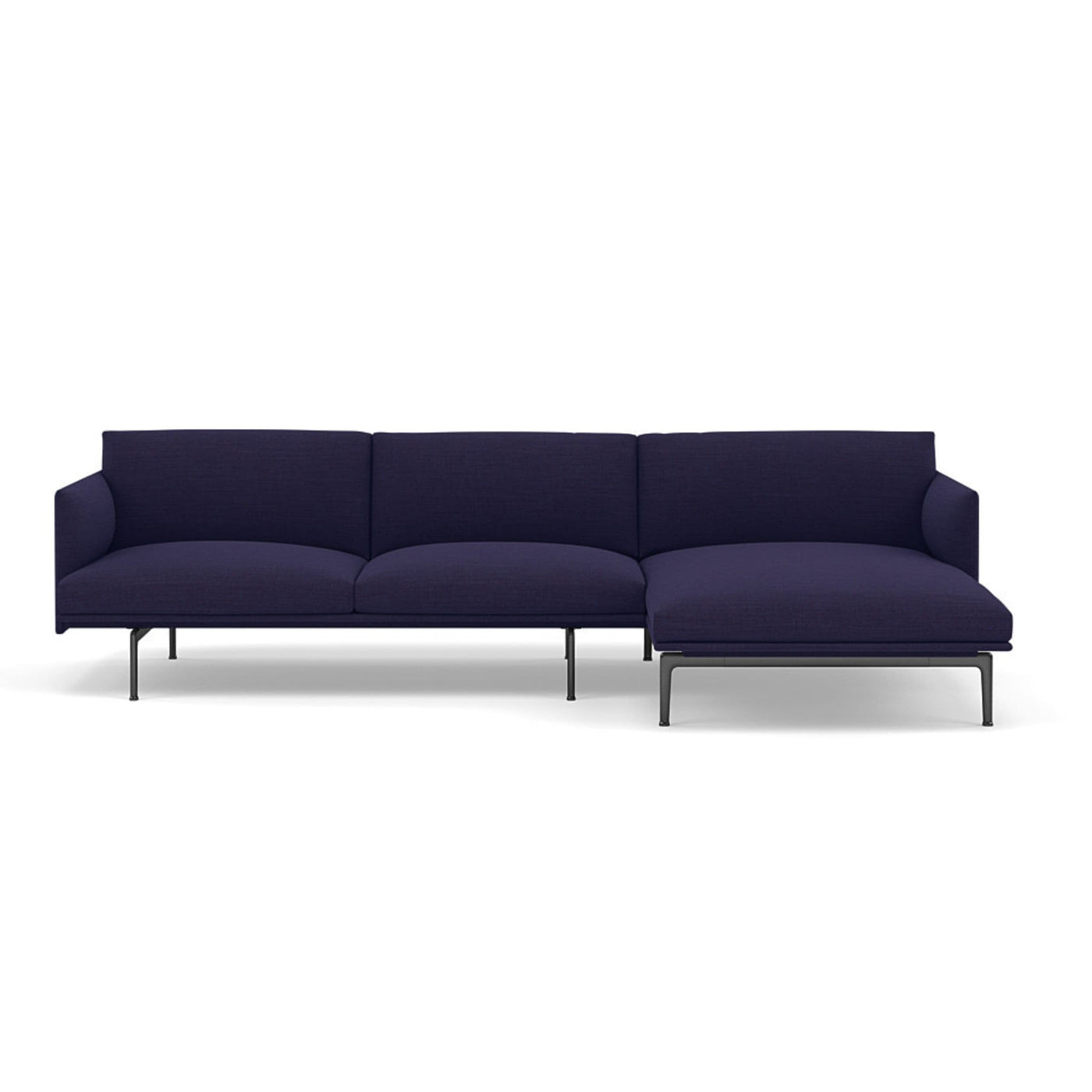 Muuto Outline Chaise Longue sofa in canvas 684. Made to order from someday designs.  #colour_canvas-684-blue