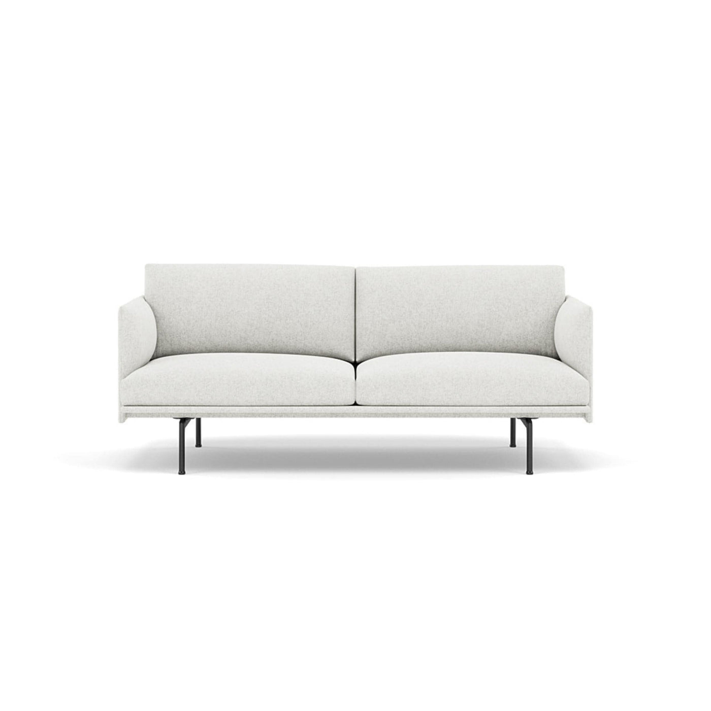 Muuto Outline Studio Sofa 170 in hallingdal 110 and black legs. Made to order from someday designs. #colour_hallingdal-110