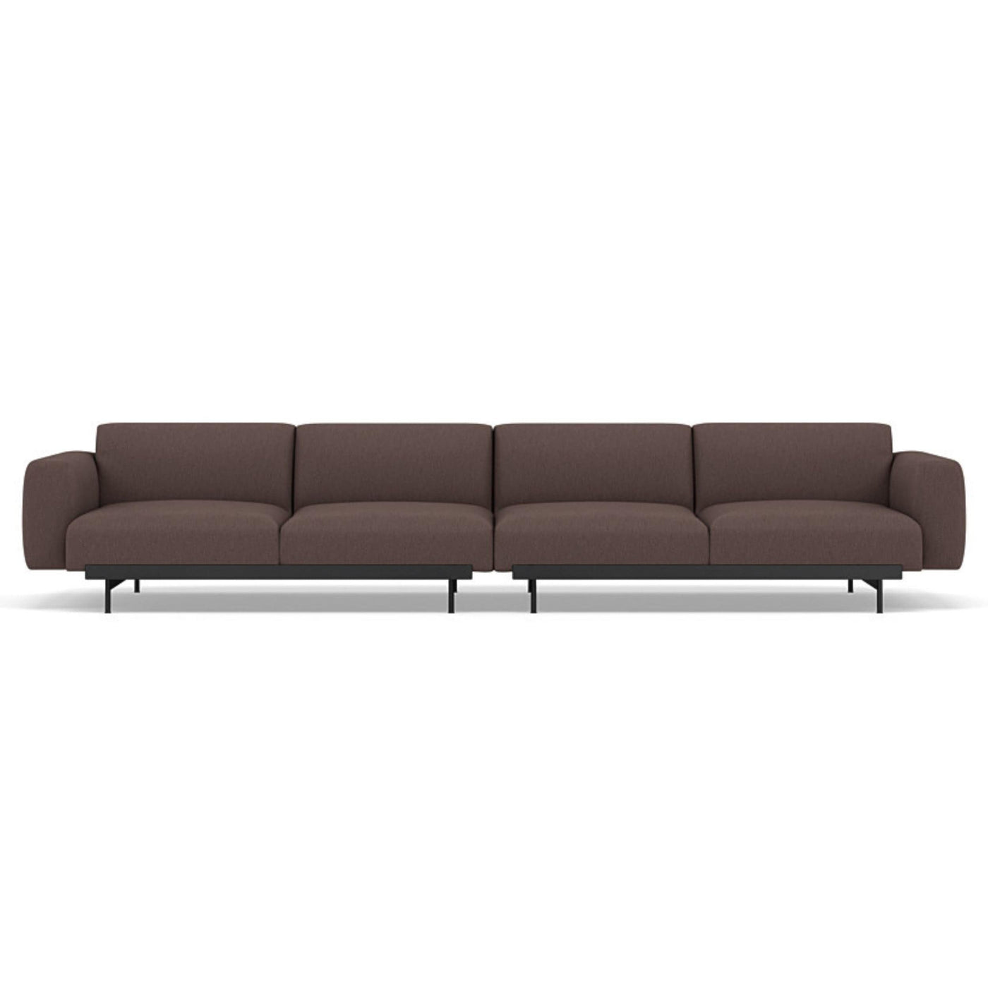 Muuto In Situ Modular 4 Seater Sofa configuration in clay 6. Made to order from someday designs. #colour_clay-6-red-brown