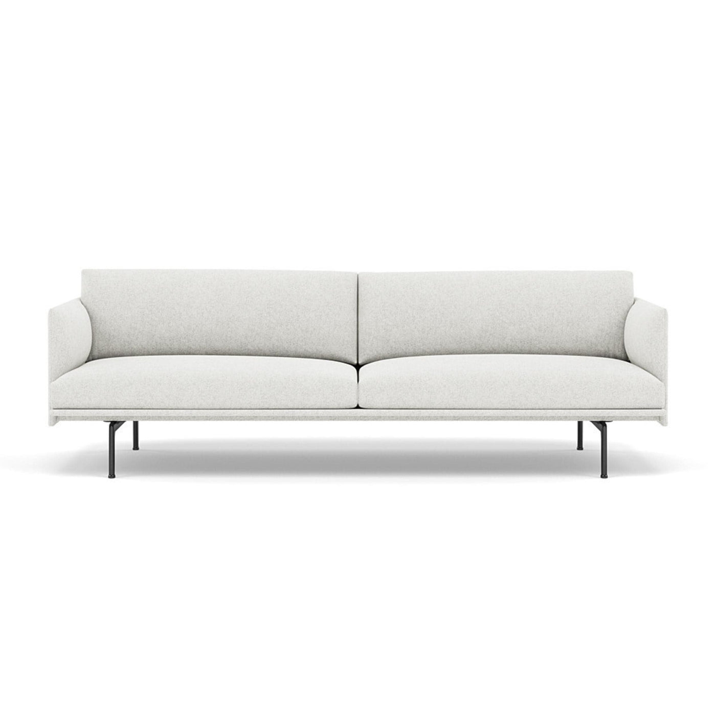 Muuto Outline  Studio Sofa 220 in hallingdal 110 and black legs. Made to order from someday designs. #colour_hallingdal-110