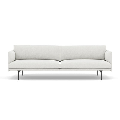 Muuto Outline  Studio Sofa 220 in hallingdal 110 and black legs. Made to order from someday designs. #colour_hallingdal-110