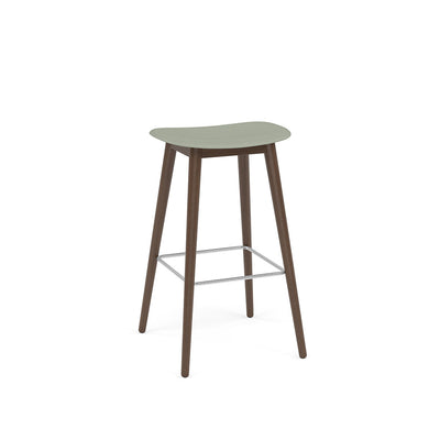 muuto fiber bar stool wood base, available at someday designs. #colour_dusty-green