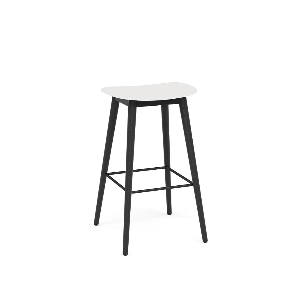 muuto fiber bar stool wood base 75cm available at someday designs. 