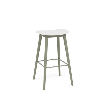 muuto fiber bar stool wood base 75cm available at someday designs.