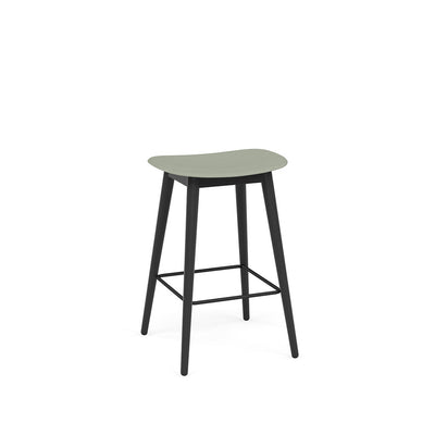 muuto fiber bar stool wood base dusty green available at someday designs.