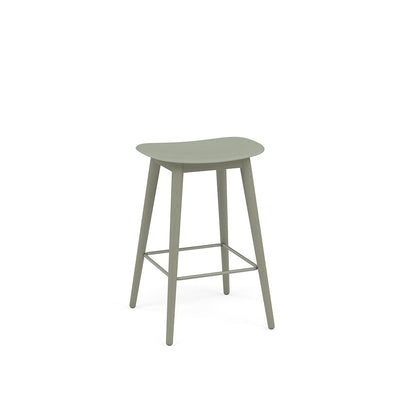 muuto fiber bar stool wood base dusty green available at someday designs. #colour_dusty-green