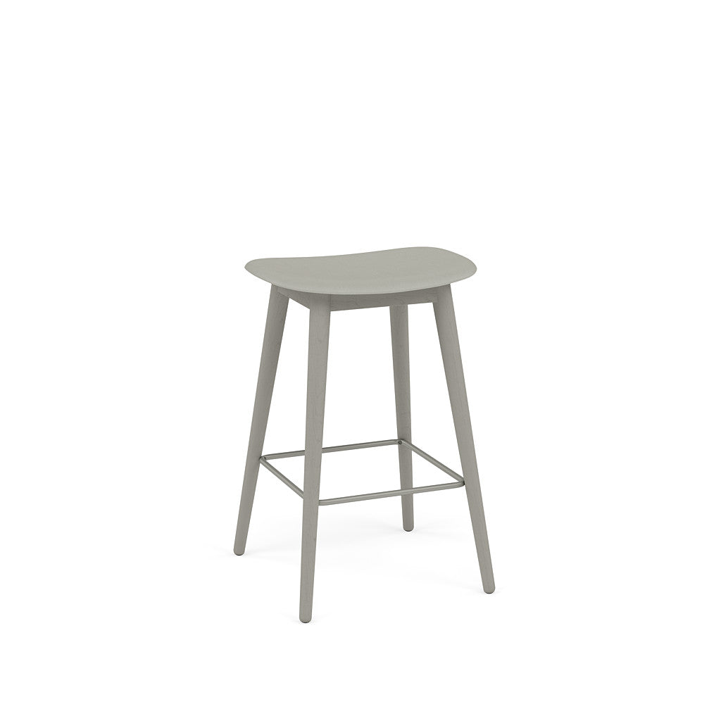 muuto fiber bar stool wood base grey available at someday designs. #colour_grey