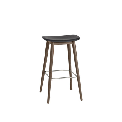 Muuto Fiber counter Stool 75cm with a wood base. Shop online at someday designs. 