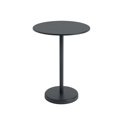 Muuto Linear Steel Cafe Table 95cm height. Shop outdoor furniture at at someday designs. #colour_black