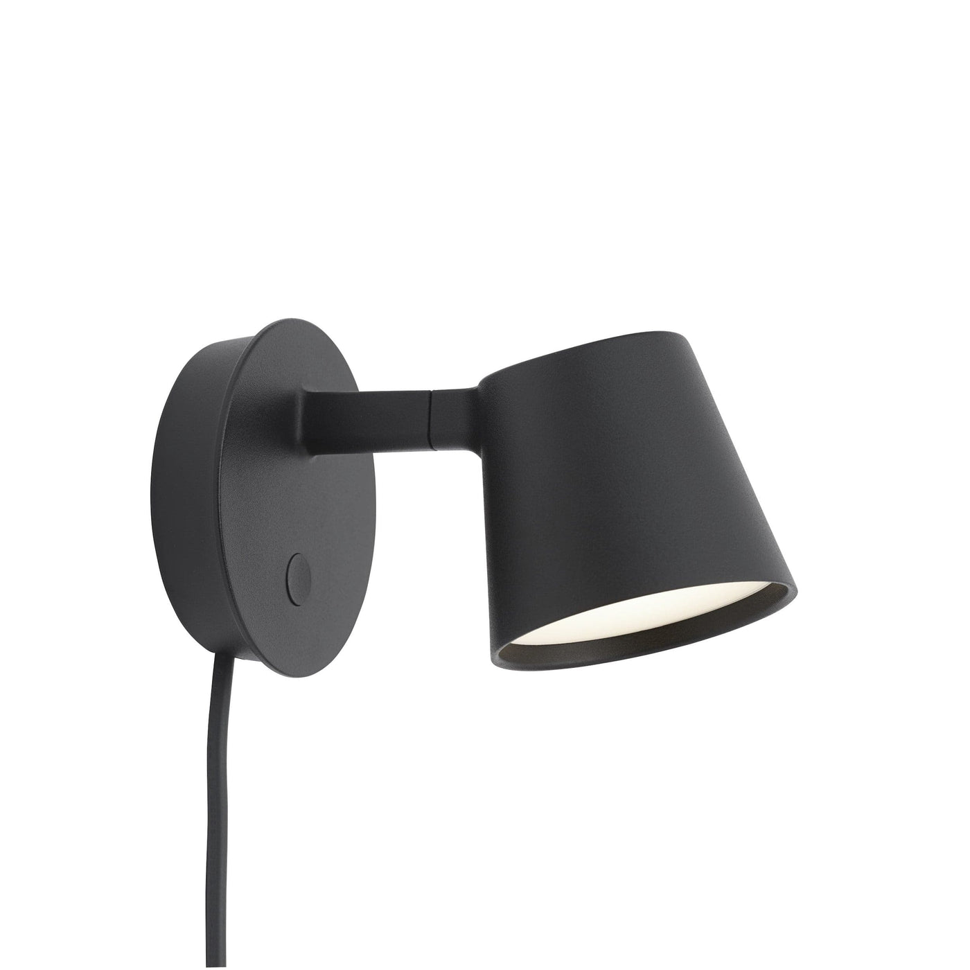 Muuto Tip Wall Lamp in black. Available at someday designs.