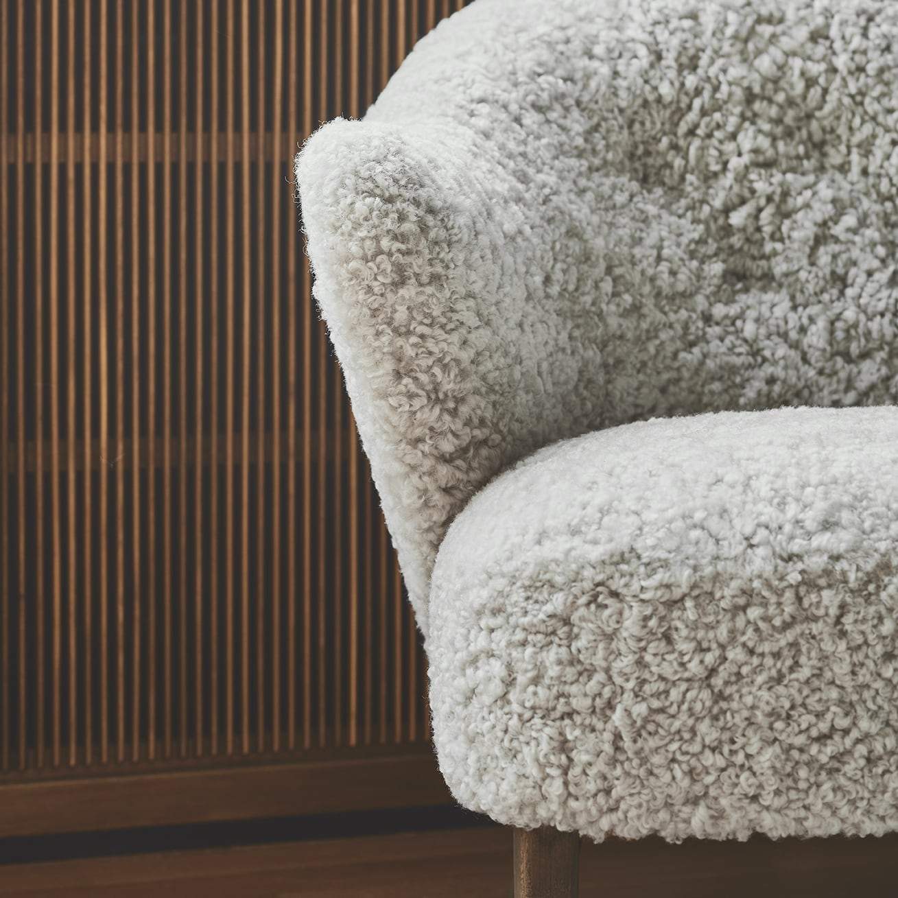 by Lassen Ingeborg armchair in sheepskin. Made to order from someday designs #colour_sheepskin-off-white