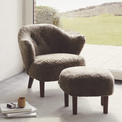 by Lassen Ingeborg armchair. Made to order from someday designs #colour_sheepskin-espresso