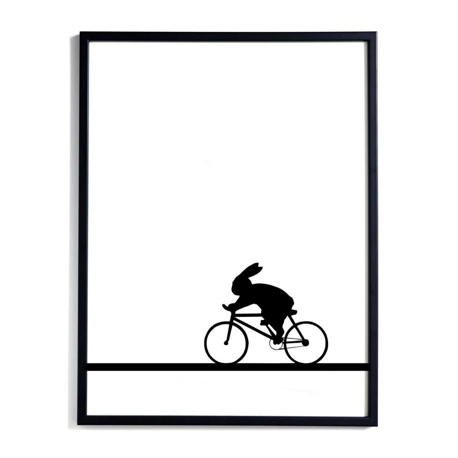 HAM Racing Bike Rabbit Print | someday designs