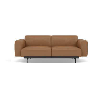 Muuto In Situ 2 Seater sofa in configuration 1. Made to order from someday designs. #colour_cognac-refine-leather