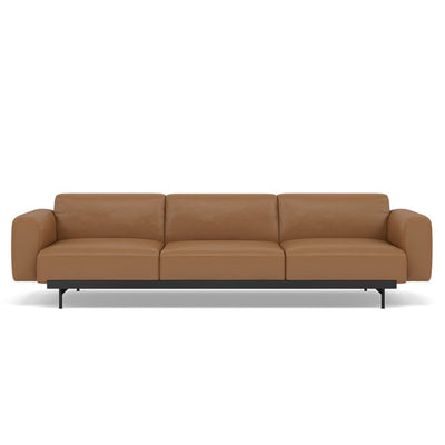 Muuto In Situ Modular 3 Seater Sofa, configuration 1. Made to order from someday designs. #colour_cognac-refine-leather