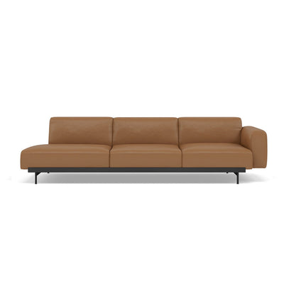 Muuto In Situ Modular 3 Seater Sofa, configuration 3 . Made to order from someday designs. #colour_cognac-refine-leather