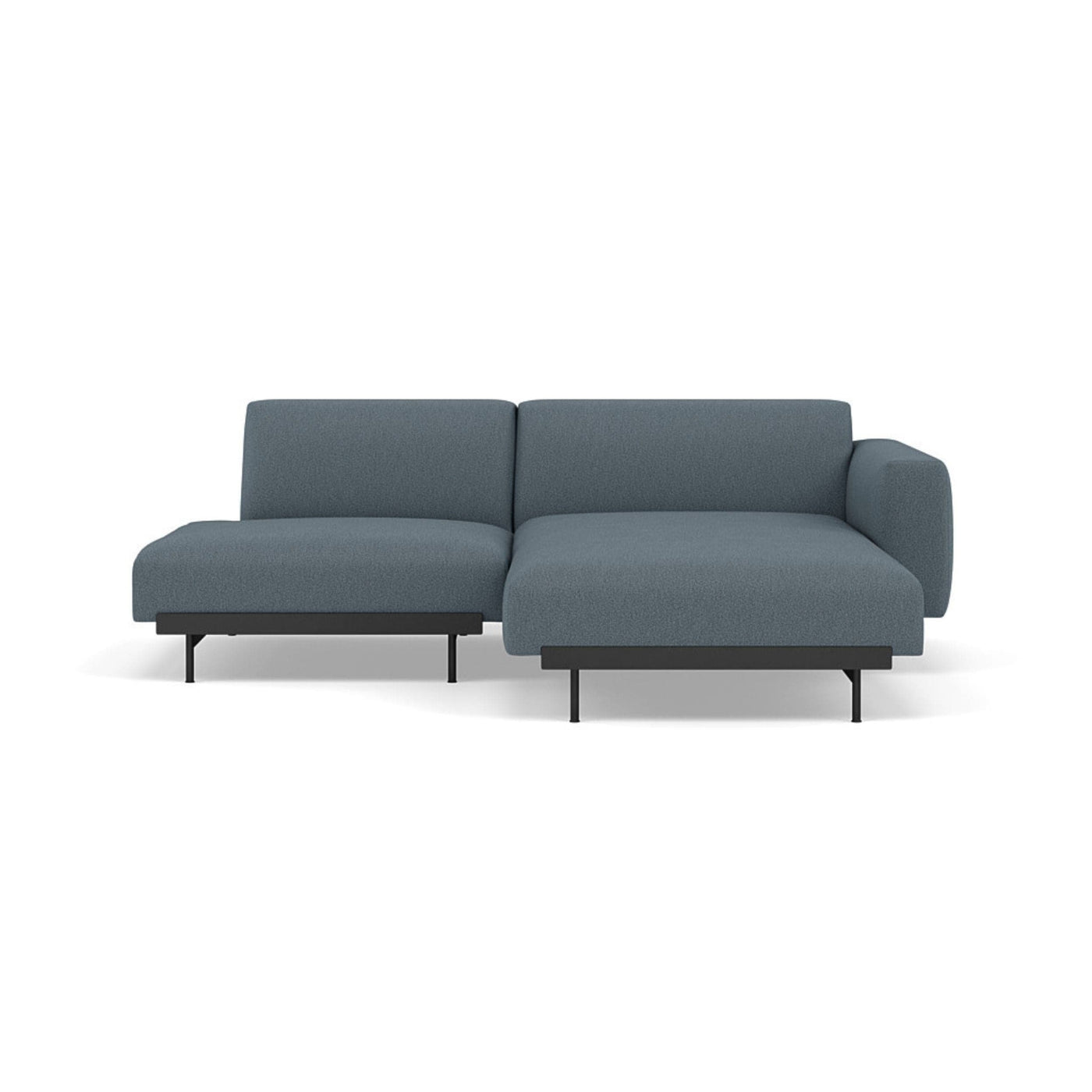 Muuto In Situ Modular 2 Seater Sofa, configuration 7 in clay 1 fabric. Made to order from someday designs #colour_clay-1-blue