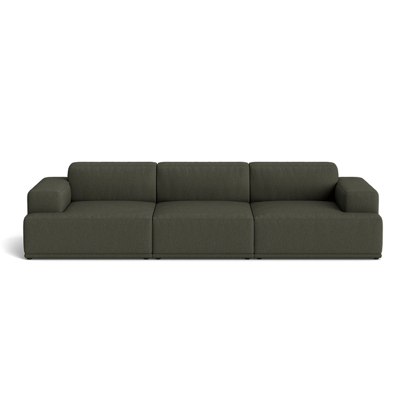 Muuto Connect Soft Modular 3 Seater Sofa, configuration 1. Made-to-order from someday designs. #colour_clay-14
