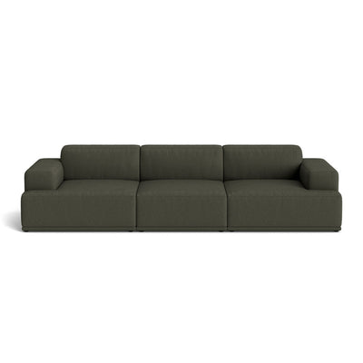 Muuto Connect Soft Modular 3 Seater Sofa, configuration 1. Made-to-order from someday designs. #colour_clay-14