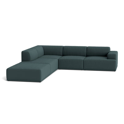 Muuto Connect Soft Modular Corner Sofa, configuration 1. Made-to-order from someday designs. #colour_steelcut-180