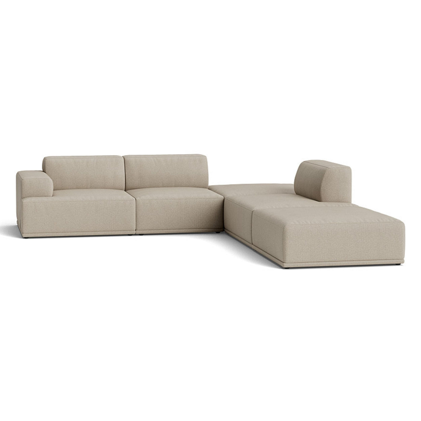 Muuto Connect Soft Modular Corner Sofa, configuration 3. made-to-order from someday designs. #colour_clay-10