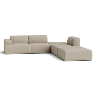Muuto Connect Soft Modular Corner Sofa, configuration 3. made-to-order from someday designs. #colour_clay-10