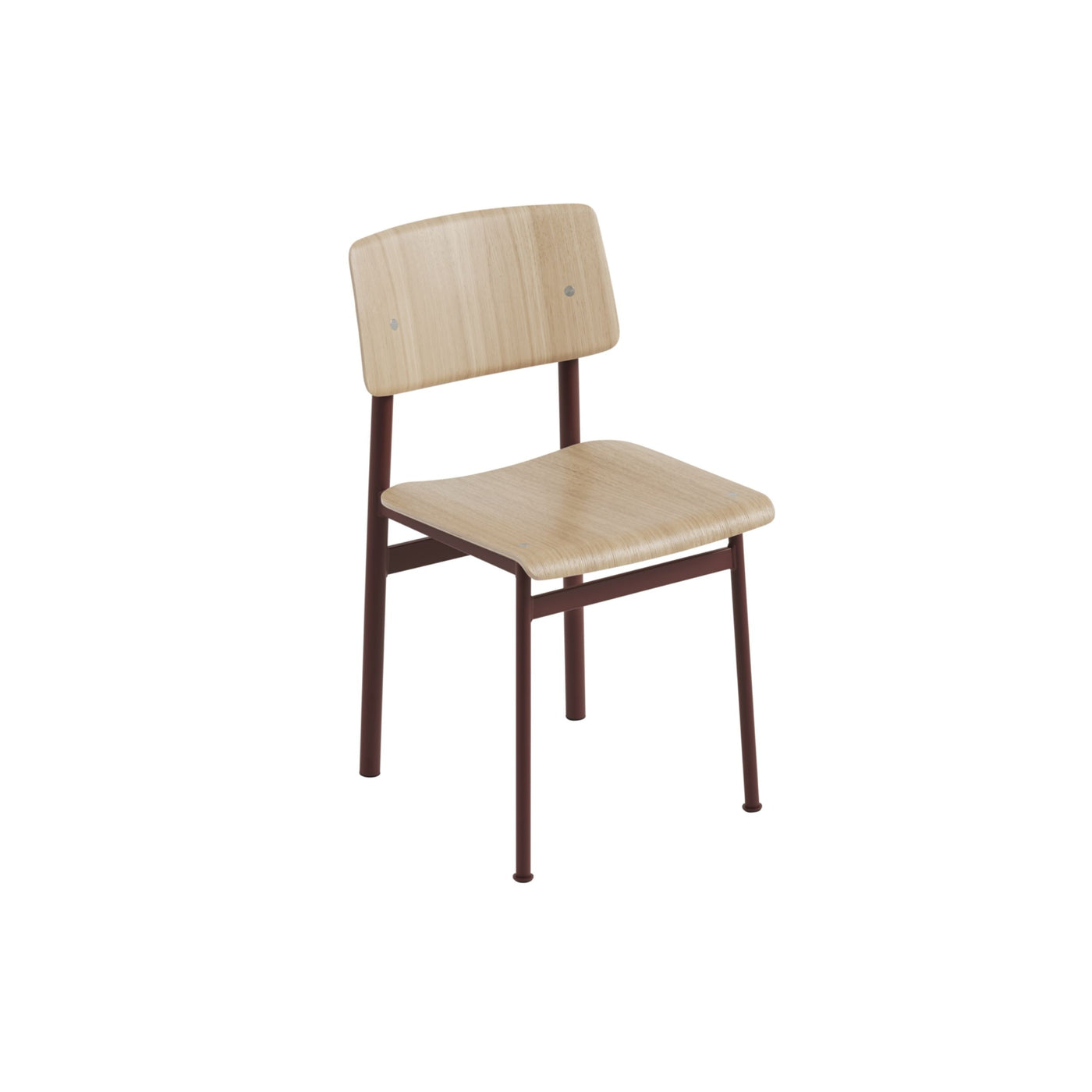 Muuto Loft Chair in oak-deep-red. Shop online at someday designs. #colour_oak-deep-red