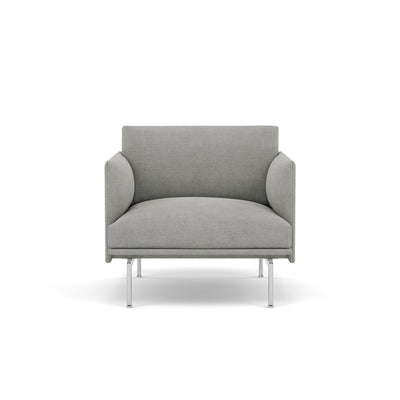 muuto outline studio chair in fiord 151 and polished aluminium legs. Available at someday designs. #colour_fiord-151