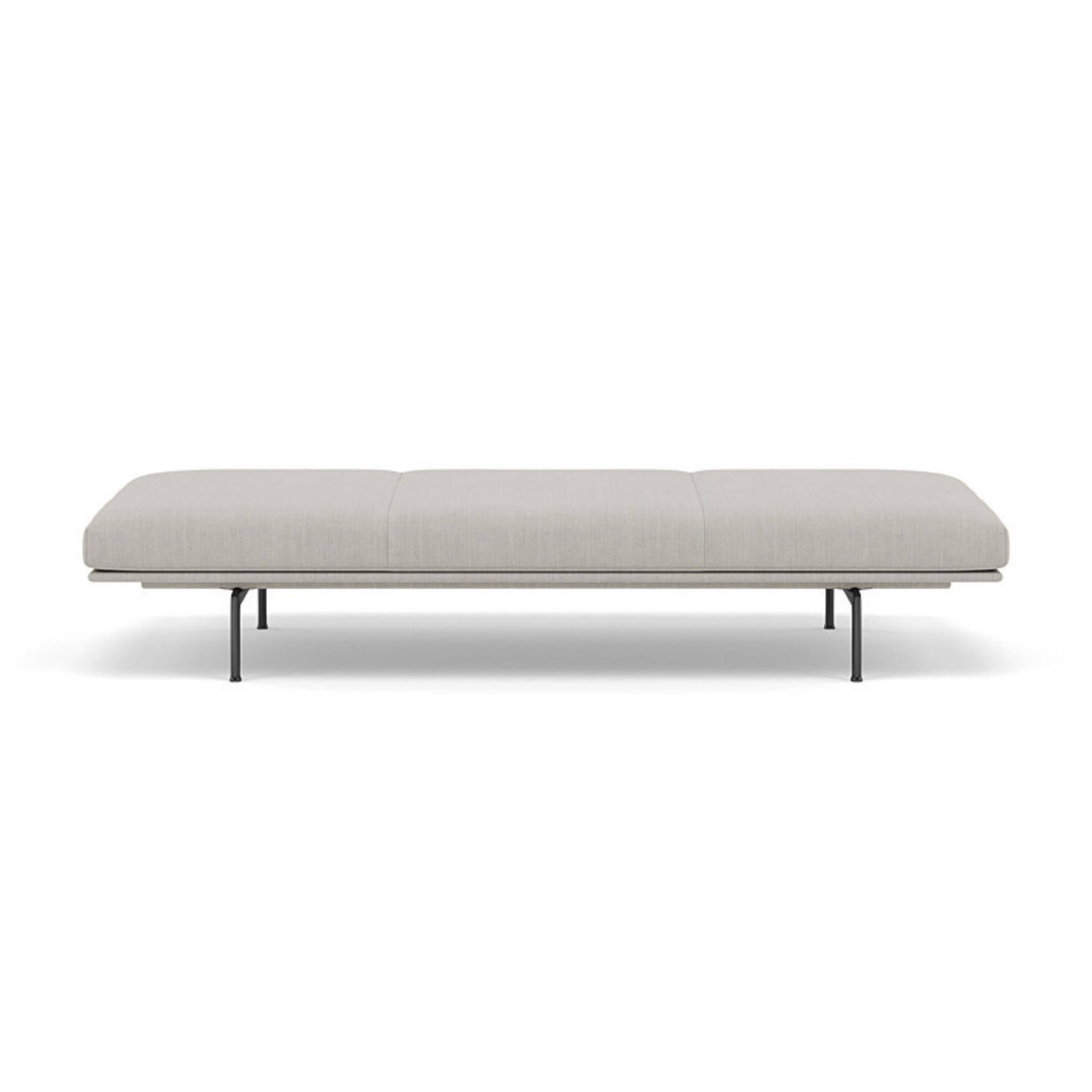 muuto outline daybed with black legs. Made to order from someday designs. #colour_fiord-201