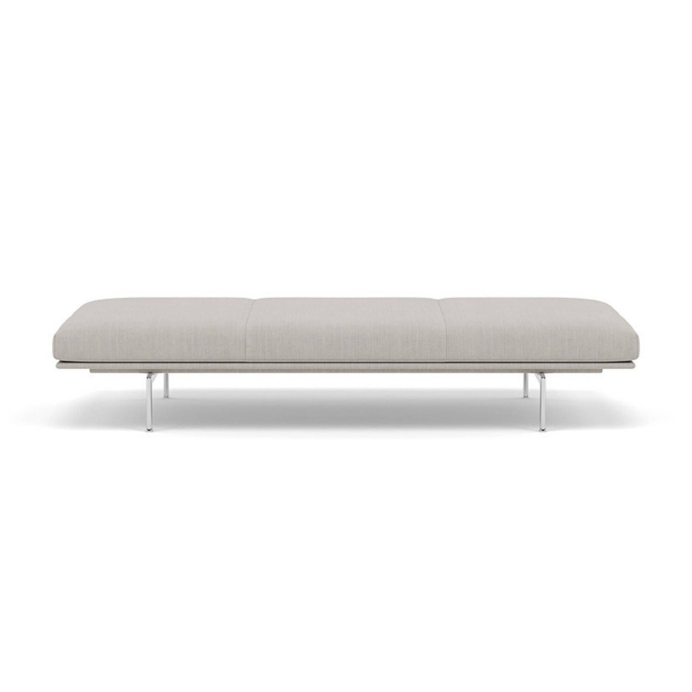 muuto outline daybed with polished aluminium legs. Made to order from someday designs. #colour_fiord-201