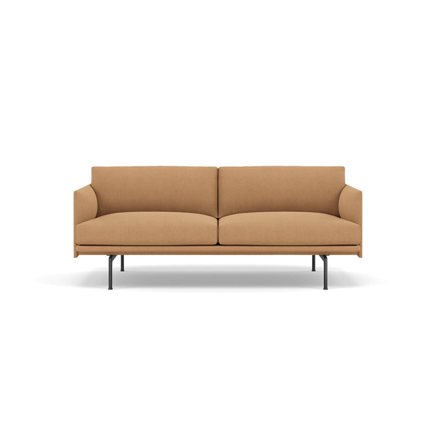 muuto outline 2 seater sofa in fiord 451 and black legs. Made to order from someday designs. #colour_fiord-451