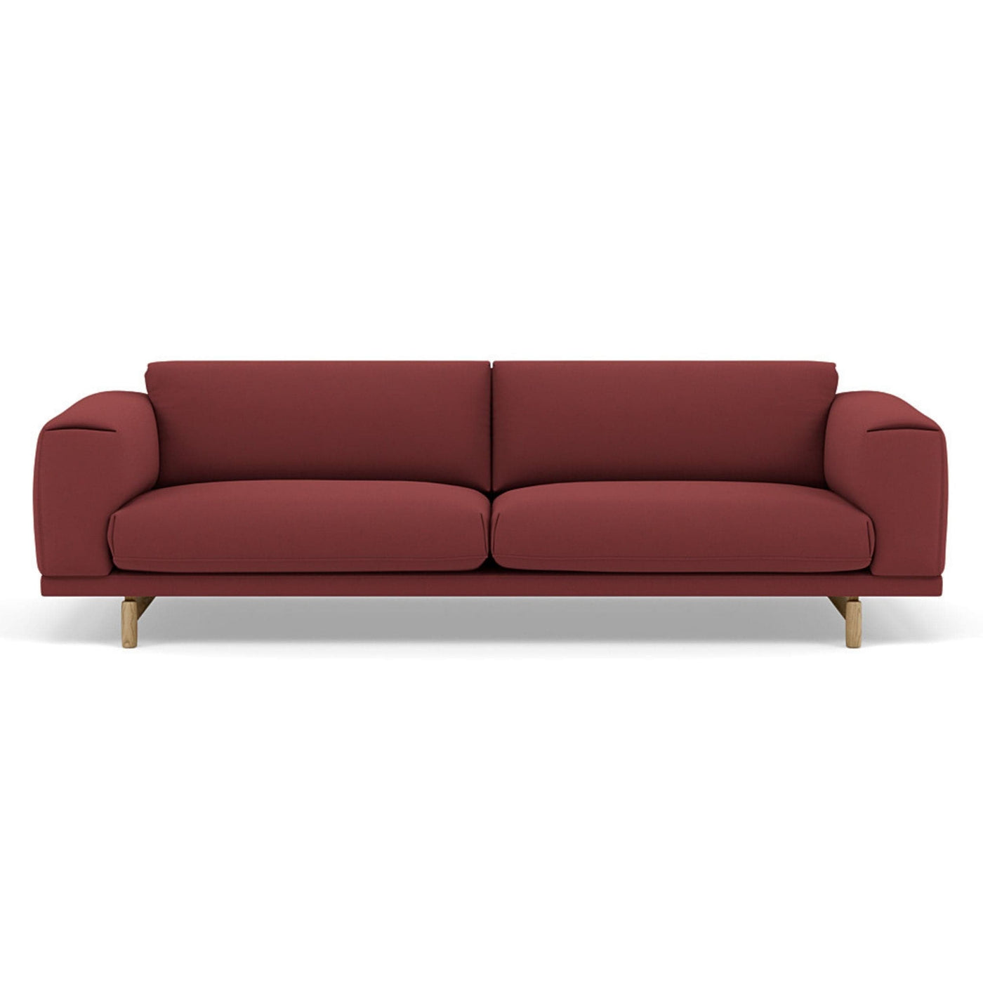 Muuto Rest Sofa Rime 591 wine/red fabric. Made to order from someday designs. #colour_rime-591