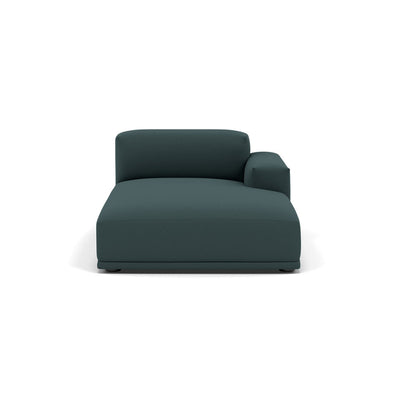 Muuto Connect Modular Sofa System, module k, right armrest lounge, steelcut 180 green fabric. Available from someday designs.   #colour_steelcut-180