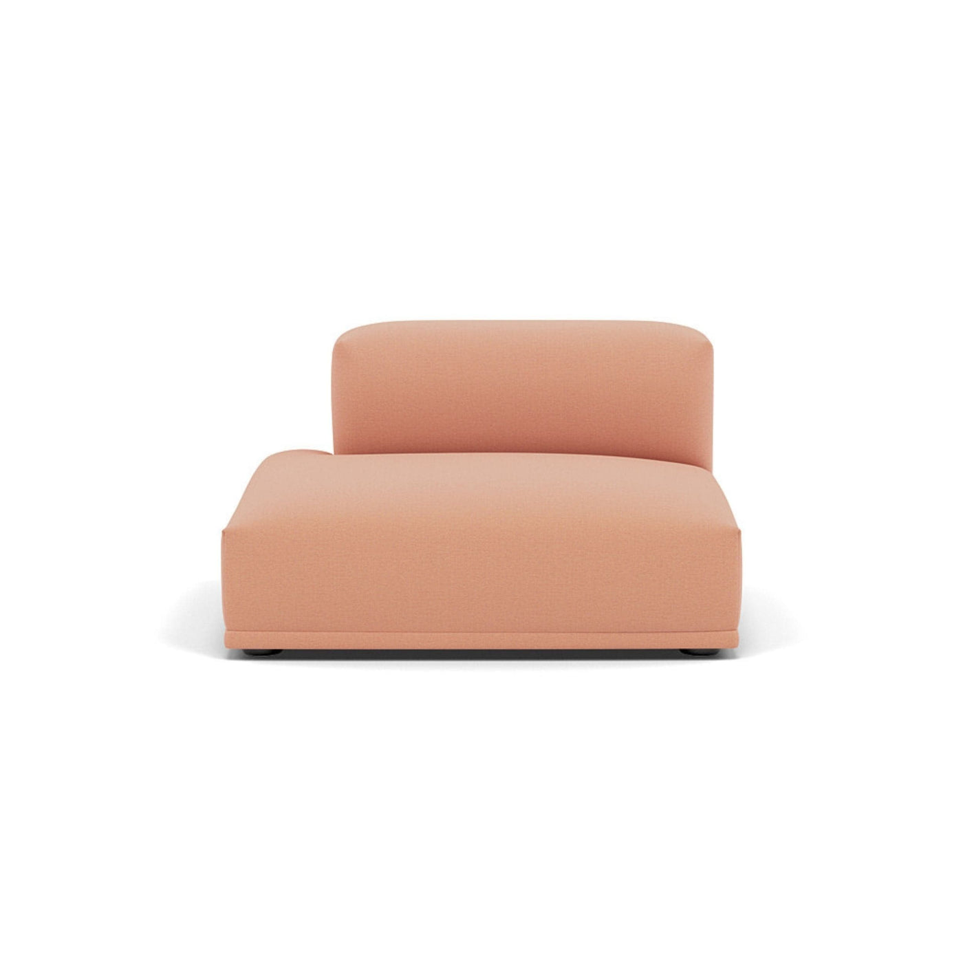 Muuto Connect Modular Sofa System, module f, left open-ended, steelcut trio 515 pink fabric. Available from someday designs. #colour_steelcut-trio-515
