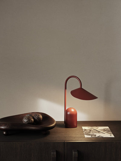 Arum Portable Table Lamp Oxide Red #colour_oxide-red