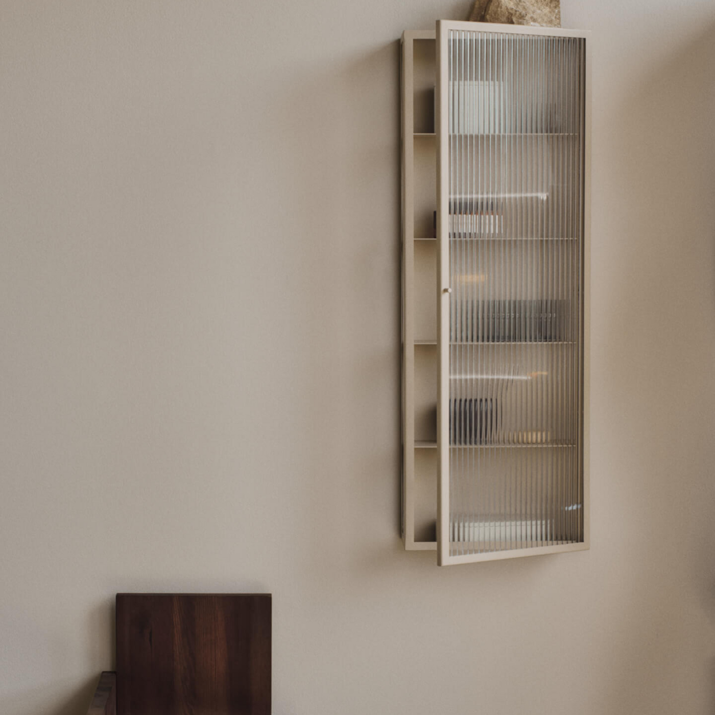 Ferm Living Haze Wall Cabinet in 35x100. Shop now at someday designs. #colour_cashmere