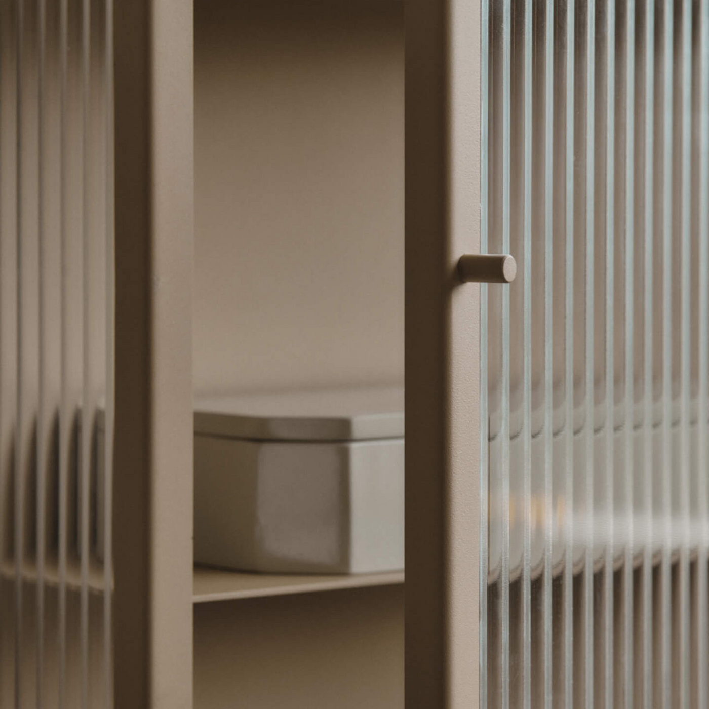 Ferm Living Haze Wall Cabinet in 35x100. Shop now at someday designs. #colour_cashmere
