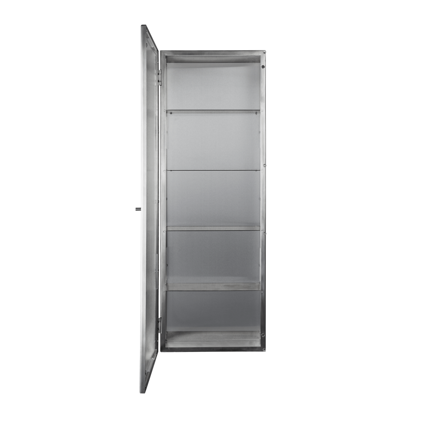 Ferm Living Haze Wall Cabinet in 35x100. Shop now at someday designs. #colour_brushed-stainless-steel